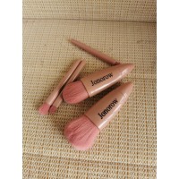 Jonorow Makeup Brushes Foundation Brush& Concealer Brush& Blusher Brush Face Kabuki Blush Bronzer Travel Buffing Stippling Contour Liquid Blending Makeup brush 5 Piece Set